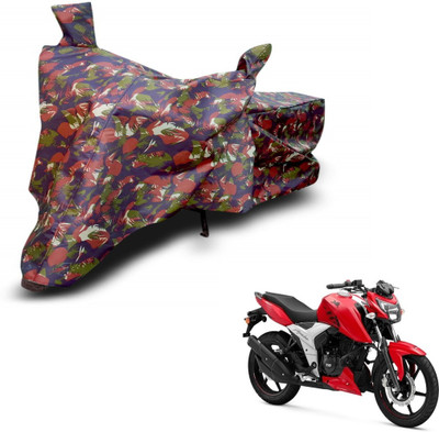 MOCKHE Waterproof Two Wheeler Cover for TVS(Apache RTR 160, Brown)