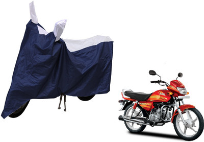 MOCKHE Waterproof Two Wheeler Cover for Hero(CD deluxe, Silver)