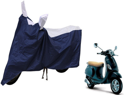 MOCKHE Waterproof Two Wheeler Cover for Vespa(Piaggio Vespa, Silver)