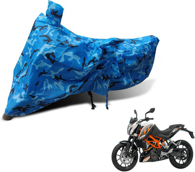 MOCKHE Waterproof Two Wheeler Cover for KTM(Duke 390, Blue)