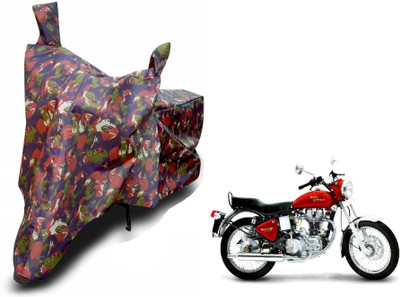 MOCKHE Waterproof Two Wheeler Cover for Royal Enfield(Electra 5S, Brown)