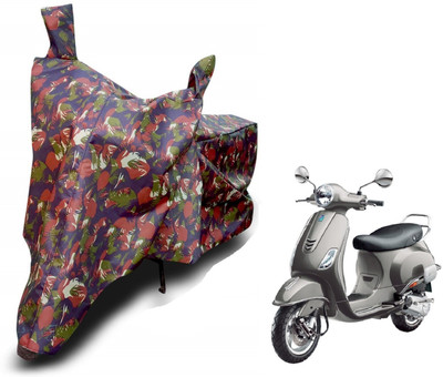 MOCKHE Waterproof Two Wheeler Cover for Vespa(Vespa VXL 125, Brown)
