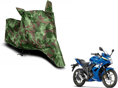 MOCKHE Waterproof Two Wheeler Cover for Suzuki(Gixxer SF, Green)