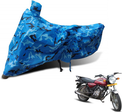MOCKHE Waterproof Two Wheeler Cover for Bajaj(Boxer AT, Blue)