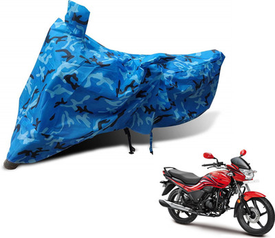 MOCKHE Waterproof Two Wheeler Cover for Hero(Passion Xpro, Blue)