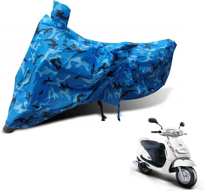 MOCKHE Waterproof Two Wheeler Cover for Mahindra(Duro 125, Blue)