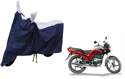 MOCKHE Waterproof Two Wheeler Cover for Hero(Passion Plus, Silver)