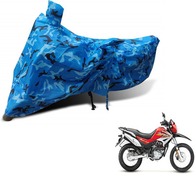 MOCKHE Waterproof Two Wheeler Cover for Hero(Impulse, Blue)