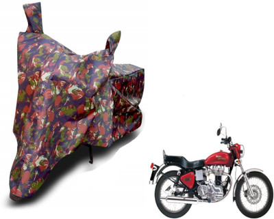 MOCKHE Waterproof Two Wheeler Cover for Royal Enfield(Electra 4S, Brown)