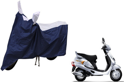 MOCKHE Waterproof Two Wheeler Cover for Mahindra(Duro, Blue, White)
