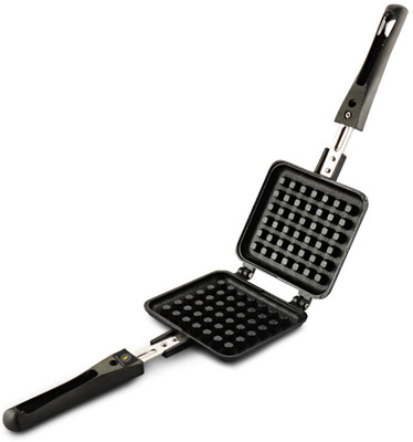 Eleven Rings Non Stick Heavy Quality Waffle Maker Machine With Comfortable Handle For Kitchen Gas Stove. Modern Kitchen Tool. Waffle Maker
