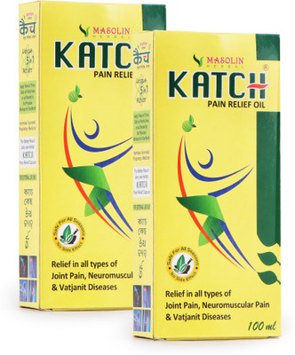 masolin KATCH AYURVEDIC PAIN RELIEF OIL 100ML - PACK OF 2 (1 MONTH COURSE)(Pack of 2, 200 ml)