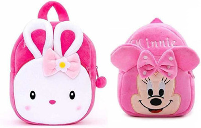 Bluemoon BM-R_Kongi Rabbit & Pink Minnie Combo 12 L Backpack(Pink)
