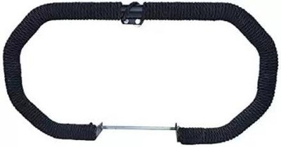 Bullkartzone Heavy Duty Metal Stylist Real Customized 8 Bend Black Rope Safety Leg Crash Guard For Royal Enfield Bikes(Royal Enfield)