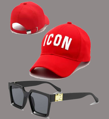 Good Friend Solid, Self Design, Embroidered Sports/Regular Cap Cap(Pack of 2)