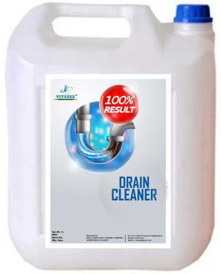 VITSZEE Good Quality Drain Cleaner for kitchen (1 L) | Removes Clogs, Blockages in Washbasin, Sinks, Pipes within 30 Minutes, No Manual Hassle with Drain spring pipe, Plunger, Drain Stick, Cleaning Hook Liquid Drain Opener(1 L) VITSZEE Good Quality Drain Cleaner for kitchen (1 L) | Removes Clogs, Blockages in Washbasin, Sinks, Pipes within 30 Minutes, No Manual Hassle with Drain spring pipe, Plunger, Drain Stick, Cleaning Hook Liquid Drain Opener(1 L)