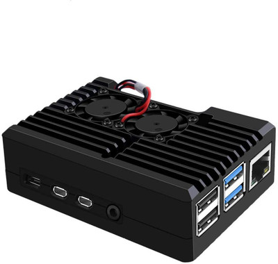 IDUINO Raspberry Pi 4 Armor Case with Dual Fan,Raspberry Pi 4 Passive Aluminum Alloy Case with Cooling Fan for Raspberry Pi 4 Model B (2510 Fan) Electronic Components Electronic Hobby Kit IDUINO Raspberry Pi 4 Armor Case with Dual Fan,Raspberry Pi 4 Passive Aluminum Alloy Case with Cooling Fan for Raspberry Pi 4 Model B (2510 Fan) Electronic Components Electronic Hobby Kit