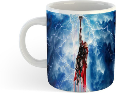 ADN21 All Day New Printed Thor Love And Thunder Ceramic Coffee 8 Ceramic Coffee Mug(330 ml)