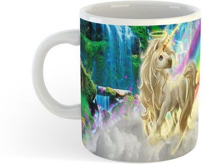 ADN21 All Day New Printed Baby Unicorn Ceramic Coffee 5 Ceramic Coffee Mug(330 ml)