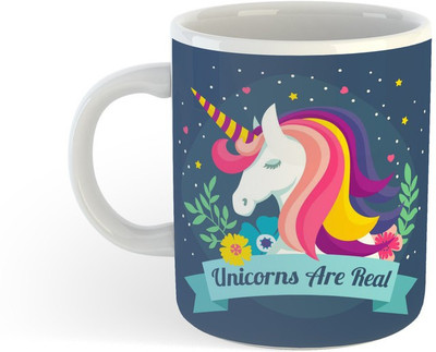 ADN21 All Day New Printed Baby Unicorn Ceramic Coffee 10 Ceramic Coffee Mug(330 ml)