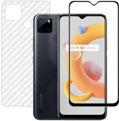 HOBBYTRONICS Front and Back Screen Guard for Realme C21Y(Pack of 1)