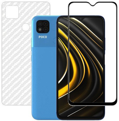 HOBBYTRONICS Front and Back Screen Guard for Poco C31(Pack of 1)