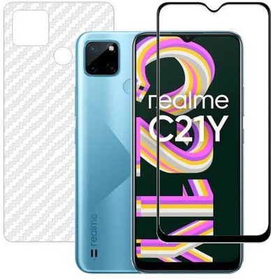 HOBBYTRONICS Front and Back Screen Guard for Realme C21Y(Pack of 1)