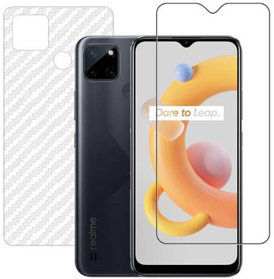 HOBBYTRONICS Front and Back Screen Guard for Realme C21Y(Pack of 1)