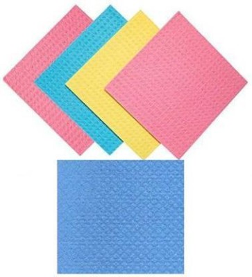 Shah Unique Multi Cleaning Kitchen Sponge Wipe(Regular, Pack of 5)