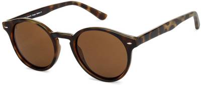 by Lenskart Polarized, UV Protection Round Sunglasses (50)  (For Men &amp; Women, Brown)