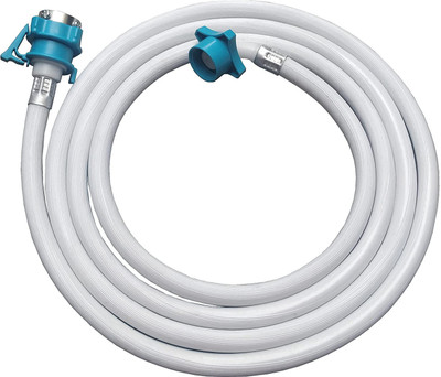 Eaglekart Universal Fit The Rarest Quality (6.2MM Thick) 4 Meter inlet hose pipe for Fully automatic Washing Machine Hose - 3 Layers Braided Flexible PVC Made -White Hose Pipe(400 cm) Eaglekart Universal Fit The Rarest Quality (6.2MM Thick) 4 Meter inlet hose pipe for Fully automatic Washing Machine Hose - 3 Layers Braided Flexible PVC Made -White Hose Pipe(400 cm)