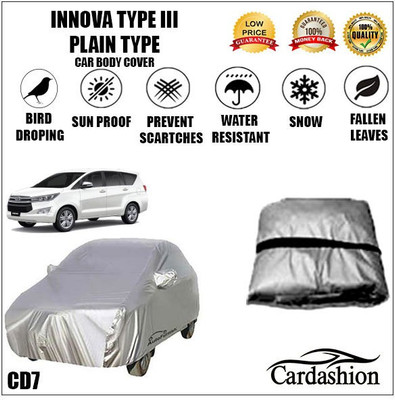 cardashion Car Cover For Toyota Innova(Silver)
