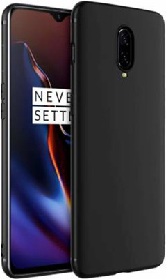 MobiSpiff Back Cover for OnePlus 6T(Black, Shock Proof, Silicon, Pack of: 1)