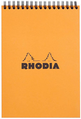 RHODIA Notepad LINED A5 Note Pad RULED 80 Pages(Orange)