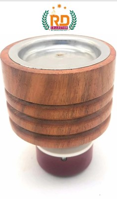 RD Collection Wooden, Steel Incense Holder(Brown)