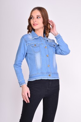 farukhi creation Full Sleeve Washed Women Denim Jacket