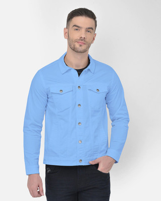 KLIZEN 3/4th Sleeve Solid Men Denim Jacket