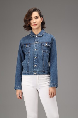 KOTTY Full Sleeve Washed Women Denim Jacket