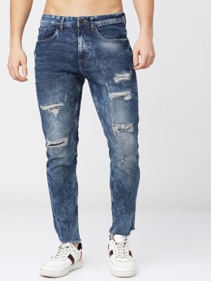 HIGHLANDER Tapered Fit Men Dark Blue Jeans