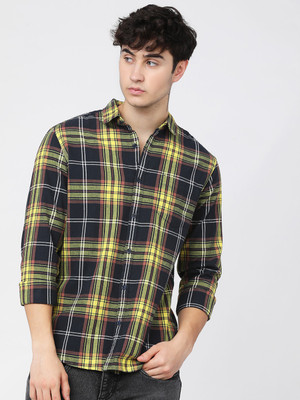 HIGHLANDER Men Checkered Casual Multicolor Shirt