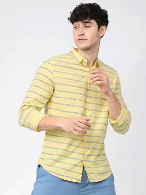 KETCH Men Striped Casual Multicolor Shirt