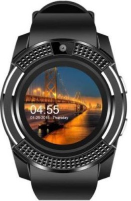 Clairbell BJJ_165U_V8 Smart Watch Smartwatch(Black Strap, XL)