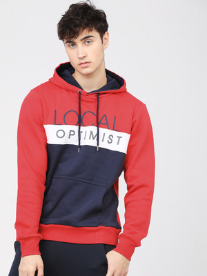 HIGHLANDER Full Sleeve Printed, Color Block Men Sweatshirt