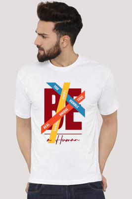 Deccan Store Printed Men Round Neck White T-Shirt