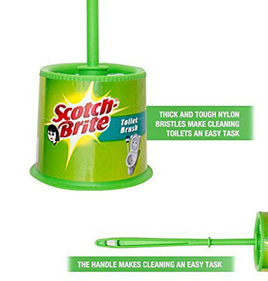 Scotch-Brite Double Sided Toilet Brush (1unit)(Green)