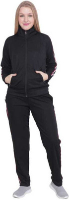 vdg sports Solid Women Track Suit