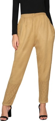 TNQ Regular Fit Women Beige Trousers