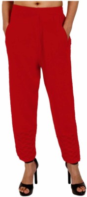 TNQ Regular Fit Women Red Trousers