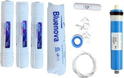 colorsole Bluenova 1 Year RO service Kit with Aqua Inline set, Vontron 80 GPD membrane, Spun and Other accessori... Pleated Filter Cartridge(0.2, Pack of 1)