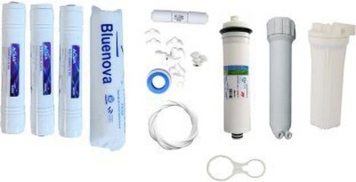 colorsole Bluenova 1 Year RO service Kit with Aqua Inline set, Hi-tech 75 GPD membrane, Spun, Bowl and Other acc... Pleated Filter Cartridge(0.2, Pack of 1)